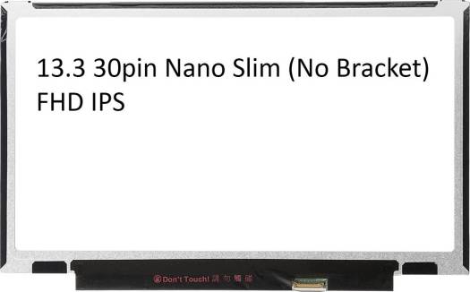 Compatible Laptop Screen LED 13.3" Slim 30pin Without Screw