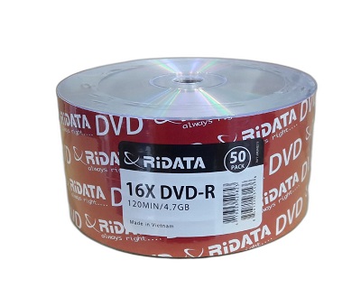 RIDATA DVD-R 16X 4.7GB 50Pcs Shrink Pack