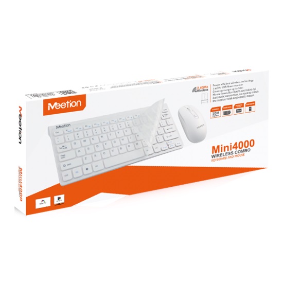 Wireless Keyboard Mouse Combo Meetion MINI4000