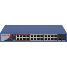 Hikvision 24 Port 10/100 Fast Ethernet Unmanaged POE Switch