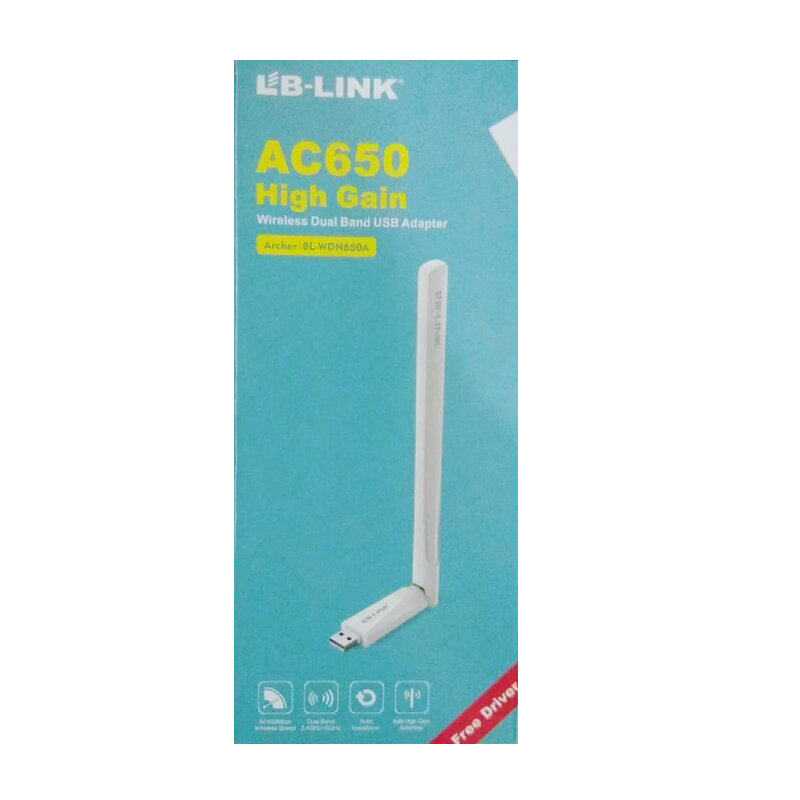 AC650 Highgain Wireless Dul band USB Adaptor LB-LINKBL-WDN650A