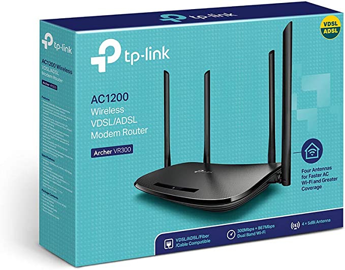 tp-link AC1200 VDSL/ADSL Modem Roter Archer VR300