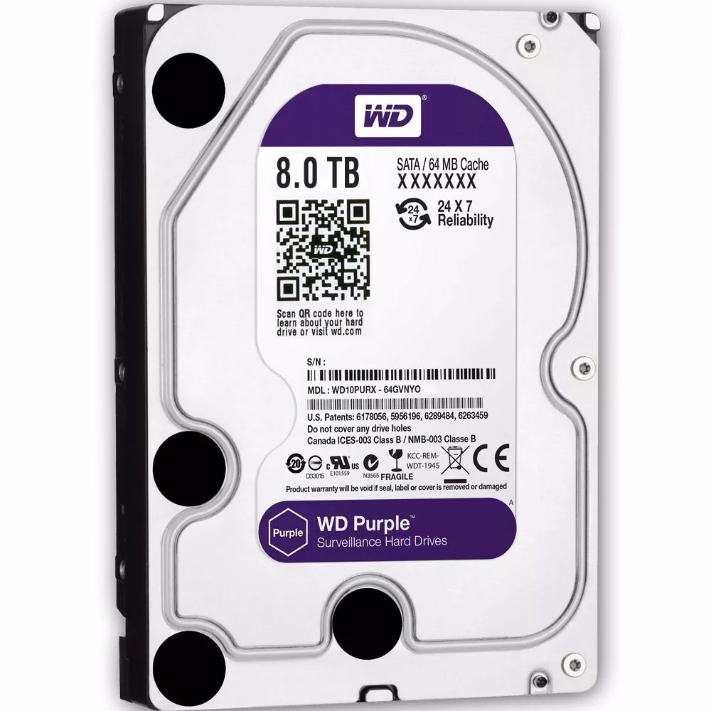 Hard Disk 3.5" Sata WD Purple 8TB