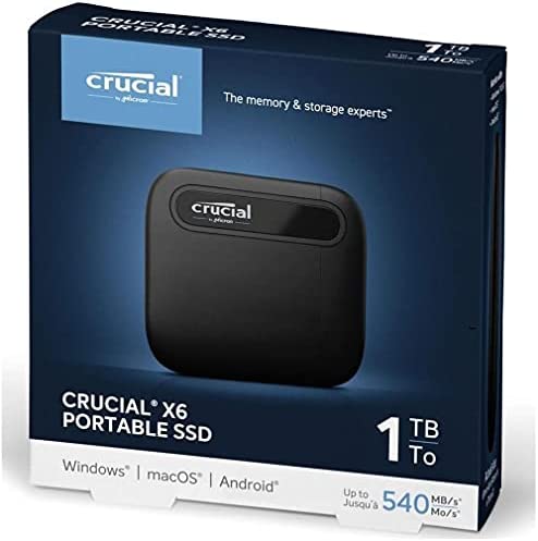 External SSD Crucial 1TB X6