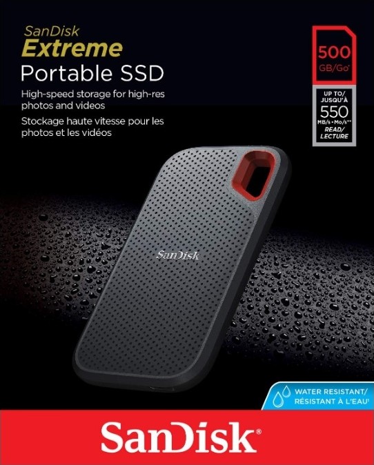 External SSD Sandisk 500GB