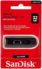 Flash Memory USB3.0 Sandisk Glide 32GB