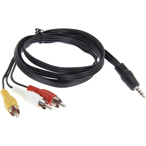 Stereo Cable to 3rca 3mtr