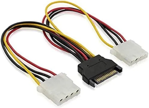 Cable 15Pin M Sata To 2x4Pin FM 20CM