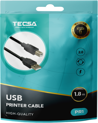 USB Printer Cable Tecsa 1.8MTR TCS-PR1