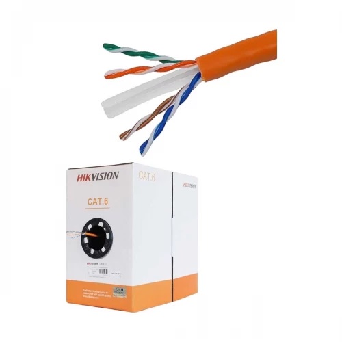 Hikvision CAT6 23AWG UTP Cable 0.55mm 305M Orange