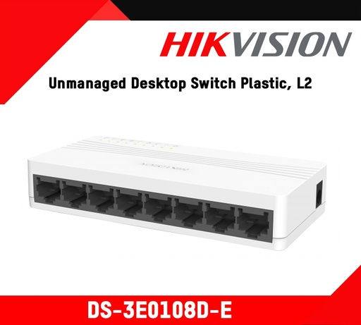 Hikvision 8 Port 10/100 Unmanaged Desktop Switch