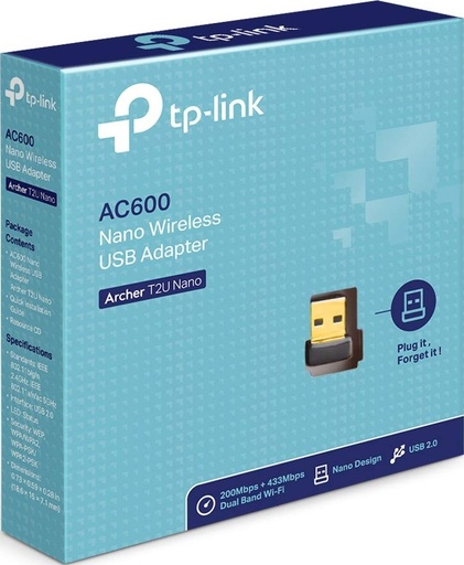 AC600 Nano Wireless USB Adaptor tp-link Archer T2U Nano