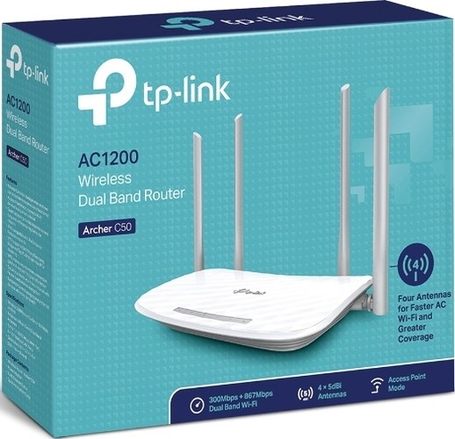 Wireless Dual Band Router AC1200 tp-link Archer C50