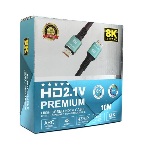 HDMI Cable HD2.1V Premium 8K 10mtr